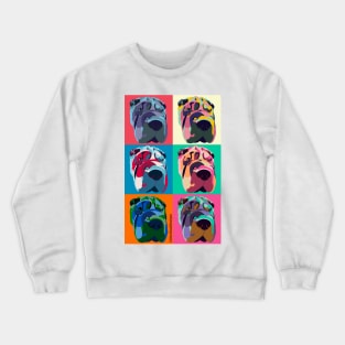 Pop Art Shar Pei Crewneck Sweatshirt